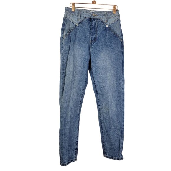 Princess Polly Medium Wash Blue Denim High Rise Skinny Jeans 4 - Picture 1 of 13